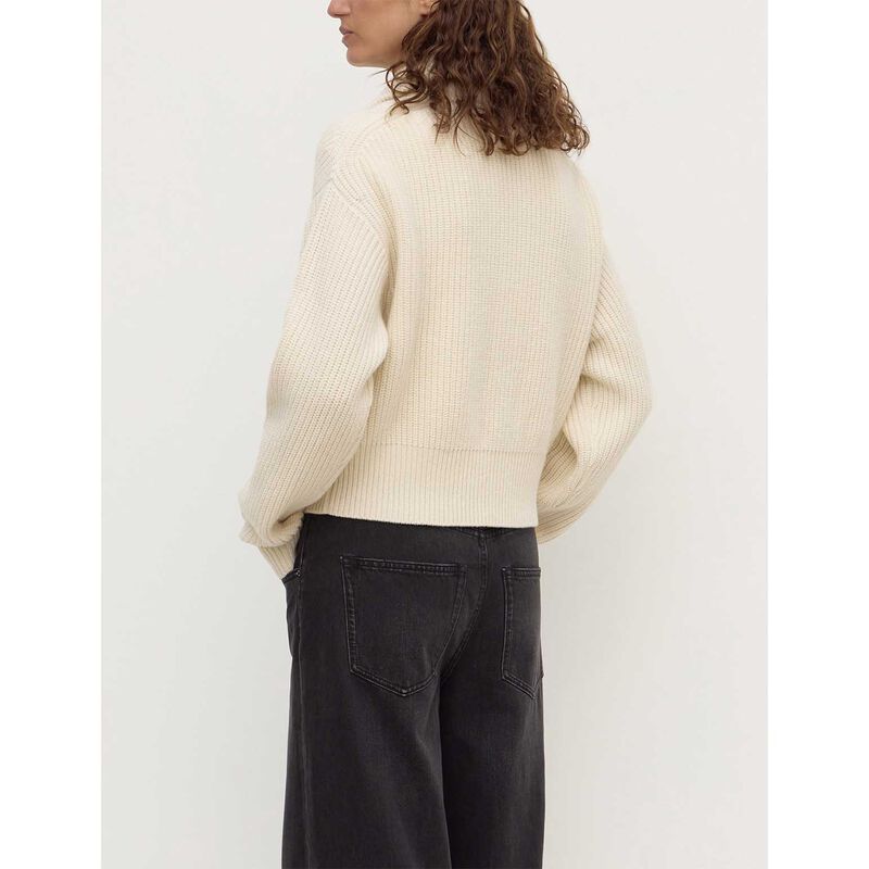 Assembly Label Kaia Wool Zip Sweater Antique White image number 1